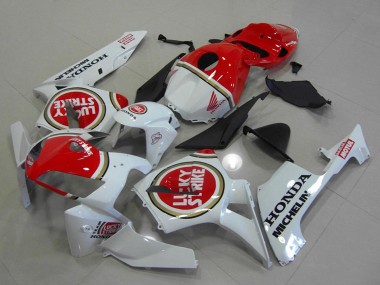 Descuento Carenados Moto Honda CBR600RR 2005-2006 - Blanco Rojo Lucky Strike