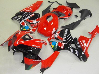 Descuento Carenados Moto Honda CBR600RR 2005-2006 - Rojo Azul Amarillo Negro Brillante JOMO