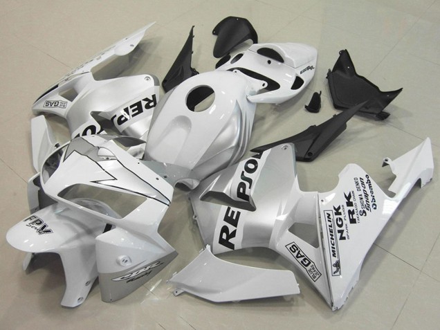 Descuento Carenados Moto Honda CBR600RR 2005-2006 - Blanco Plata Negro Repsol