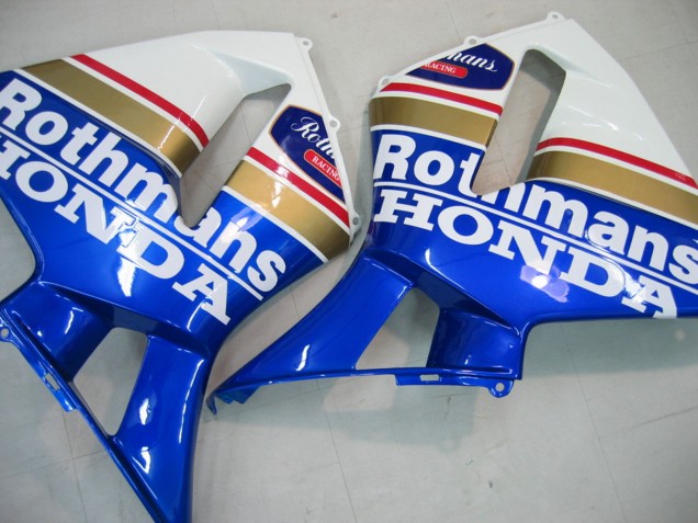 Descuento Carenados Moto Honda CBR600RR 2005-2006 - Azul Blanco Amarillo Rothmans