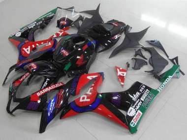 Descuento Carenados Moto Honda CBR600RR 2007-2008 - Negro Brillante Rojo Azul Pata