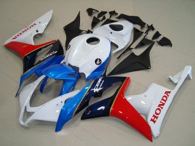 Descuento Carenado Moto Honda CBR600RR 2007-2008 - Blanco Azul Rojo Negro Brillante