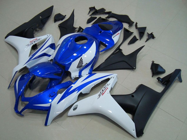 Descuento Carenados Moto Honda CBR600RR 2007-2008 - Blanco Azul Negro Mate