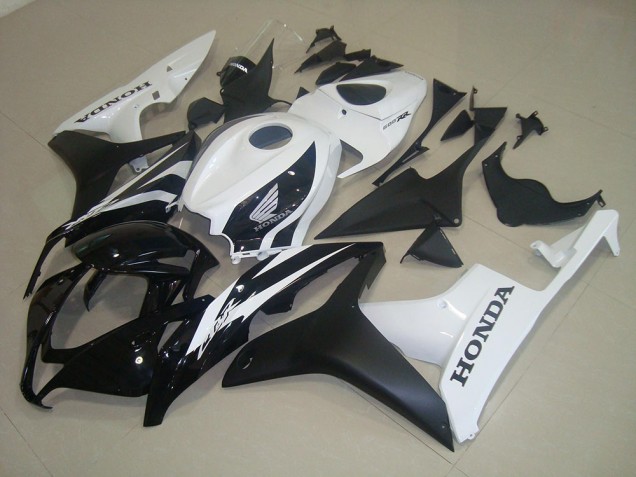 Descuento Carenados Moto Honda CBR600RR 2007-2008 - Blanco Negro Brillante Negro Mate