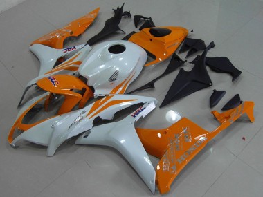 Descuento Carenado Moto Honda CBR600RR 2007-2008 - Blanco Naranja HRC