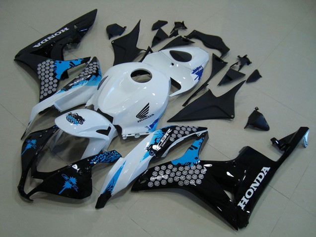 Descuento Kits Carenado Moto Honda CBR600RR 2007-2008 - Blanco Azul Negro Brillante