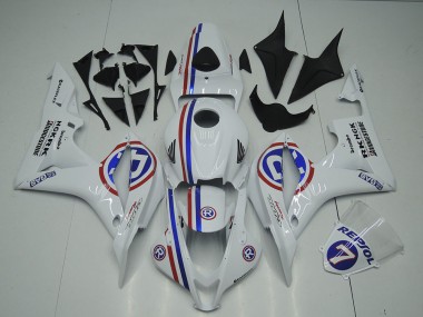 Descuento Carenados Moto Honda CBR600RR 2007-2008 - Blanco Rojo Azul R