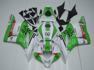 Descuento Carenados Moto Honda CBR600RR 2009-2012 - Blanco Verde Rojo Go Fun
