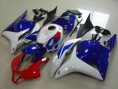 Descuento Carenado Moto Honda CBR600RR 2009-2012 - Blanco Rojo Azul