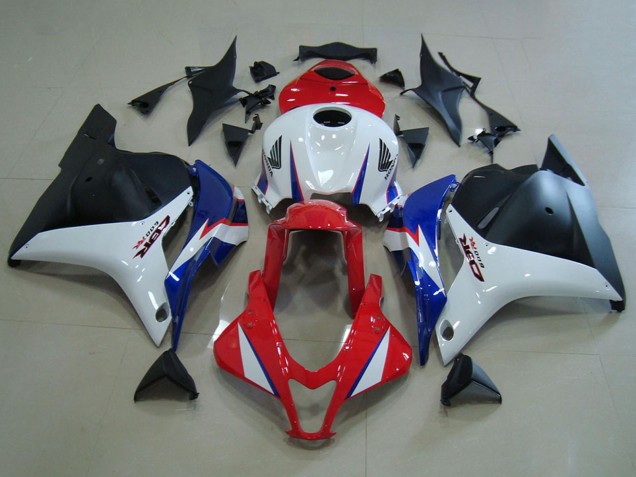 Descuento Carenados Moto Honda CBR600RR 2009-2012 - Blanco Rojo Azul Negro Mate