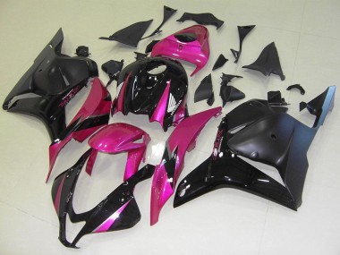 Descuento Carenados Moto Honda CBR600RR 2009-2012 - Rosa Negro Brillante Negro Mate