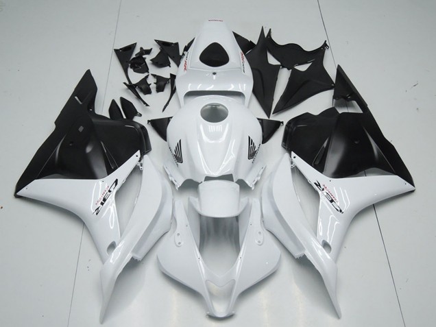 Descuento Carenado Moto Honda CBR600RR 2009-2012 - Blanco Negro Mate