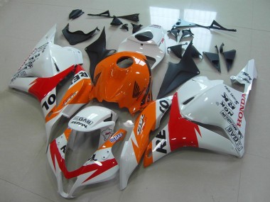 Descuento Kit Carenados Moto Honda CBR600RR 2009-2012 - Naranja Blanco Rojo Negro Brillante Repsol