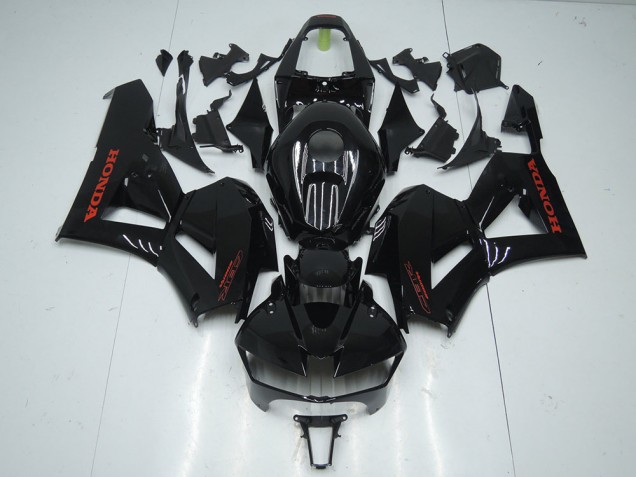 Descuento Carenados Moto Honda CBR600RR 2013-2023 - Negro Brillante Rojo Calcomanías
