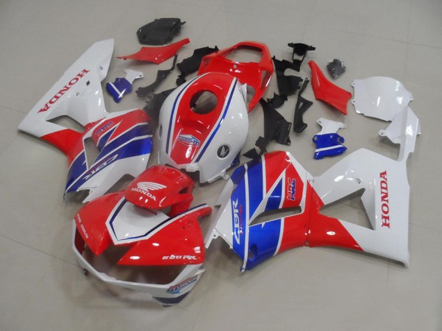 Descuento Carenados Moto Honda CBR600RR 2013-2023 - Blanco Rojo Azul TT Legends