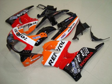 Descuento Carenados Moto Honda CBR900RR 893 1994-1995 - Naranja Blanco Rojo Negro Brillante HRC Repsol