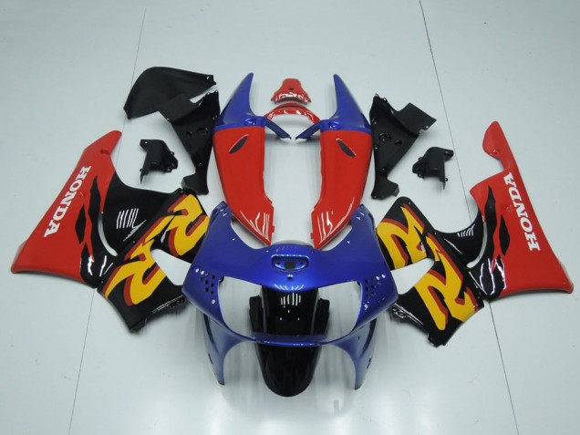 Descuento Carenado Moto Honda CBR900RR 919 1998-1999 - Rojo Azul Negro Brillante
