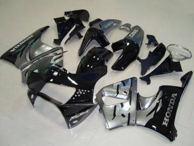 Descuento Carenados Moto Honda CBR900RR 919 1998-1999 - Plata Negro Brillante