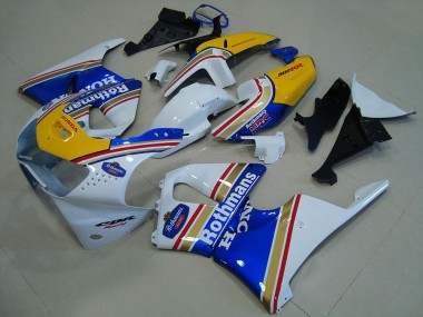 Descuento Carenados Moto Honda CBR900RR 919 1998-1999 - Blanco Azul Amarillo Rothmans