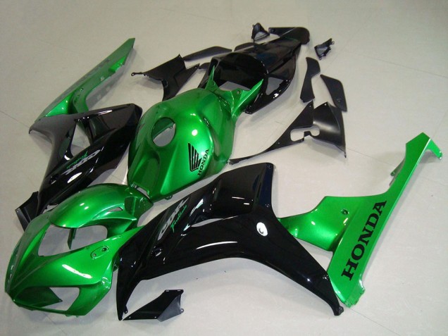 Descuento Carenados Moto Honda CBR1000RR 2006-2007 - Verde Negro Brillante