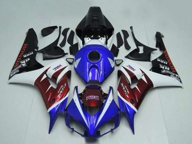 Descuento Carenados Moto Honda CBR1000RR 2006-2007 - Blanco Burgundy Azul Negro Brillante