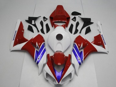 Descuento Carenado Moto Honda CBR1000RR 2006-2007 - Blanco Rojo Azul