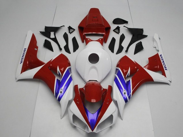 Descuento Carenado Moto Honda CBR1000RR 2006-2007 - Blanco Rojo Azul
