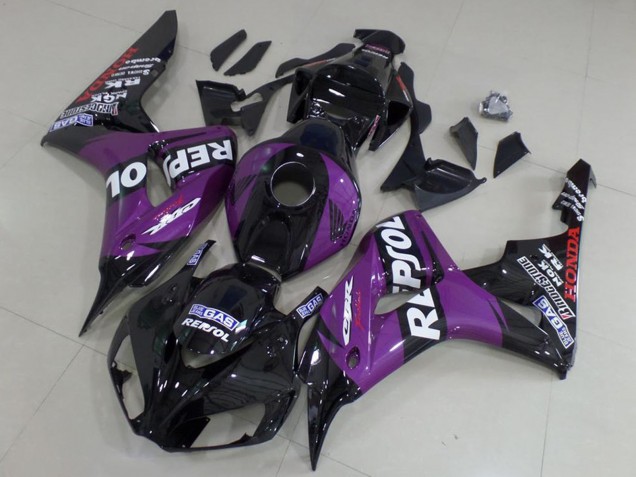 Descuento Carenados Moto Honda CBR1000RR 2006-2007 - Negro Brillante Púrpura Repsol