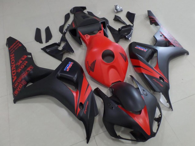 Descuento Carenado Moto Honda CBR1000RR 2006-2007 - Rojo Negro Mate