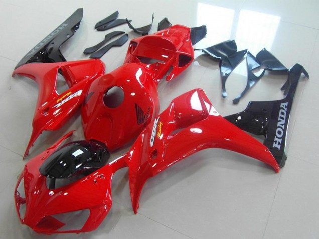 Descuento Carenado Moto Honda CBR1000RR 2006-2007 - Rojo Negro Brillante