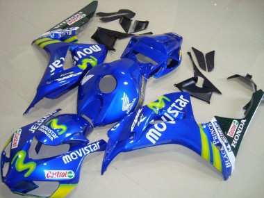Descuento Carenados Moto Honda CBR1000RR 2006-2007 - Azul Verde MoviStar Castrol