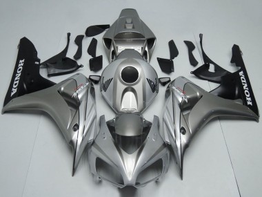 Descuento Carenado Moto Honda CBR1000RR 2006-2007 - Plata Negro Mate