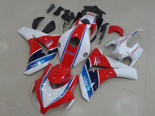 Descuento Kits Carenado Moto Honda CBR1000RR 2008-2011 - Blanco Rojo Azul HRC