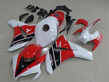 Descuento Kits Carenados Moto Honda CBR1000RR 2008-2011 - Blanco Rojo Negro Brillante