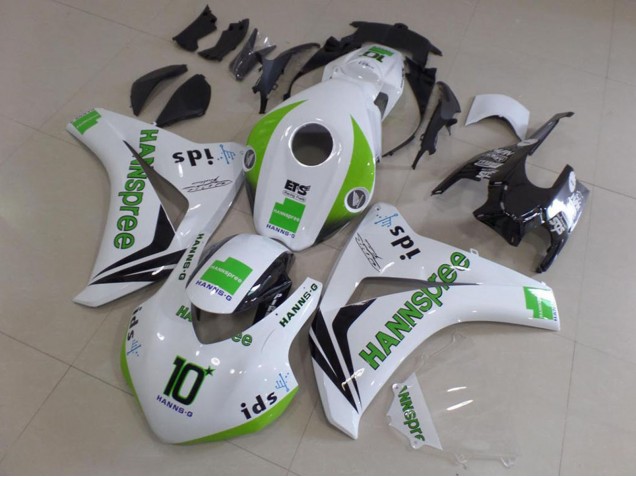 Descuento Carenados Moto Honda CBR1000RR 2008-2011 - Blanco Verde Negro Brillante Hannspree 10