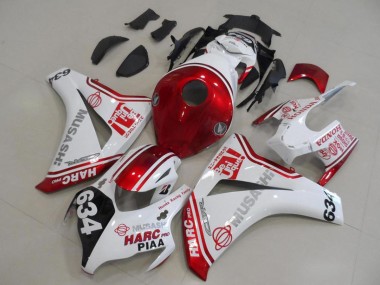 Descuento Carenados Moto Honda CBR1000RR 2008-2011 - Blanco Rojo Negro HARC Pro PIAA 634