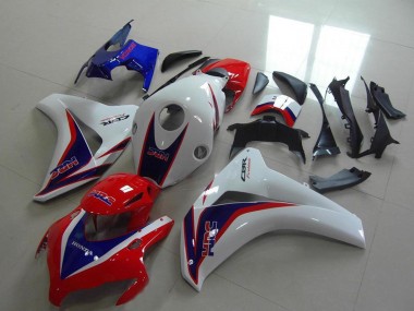 Descuento Carenado Moto Honda CBR1000RR 2008-2011 - Blanco Rojo Azul HRC