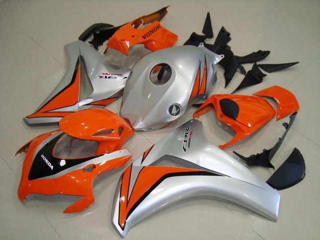 Descuento Carenados Moto Honda CBR1000RR 2008-2011 - Plata Naranja Negro Brillante