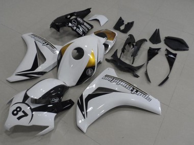 Descuento Carenados Moto Honda CBR1000RR 2008-2011 - Blanco Oro Negro Brillante 87