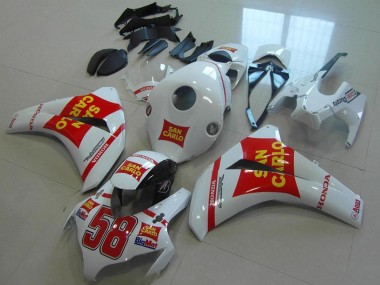 Descuento Carenados Moto Honda CBR1000RR 2008-2011 - Blanco Rojo Amarillo San Carlo 58