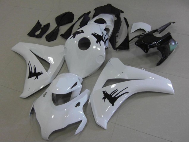 Descuento Carenados Moto Honda CBR1000RR 2008-2011 - Blanco Negro Especial Calcomanías