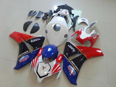 Descuento Carenados Moto Honda CBR1000RR 2008-2011 - Blanco Rojo Azul Negro Brillante TT Legends