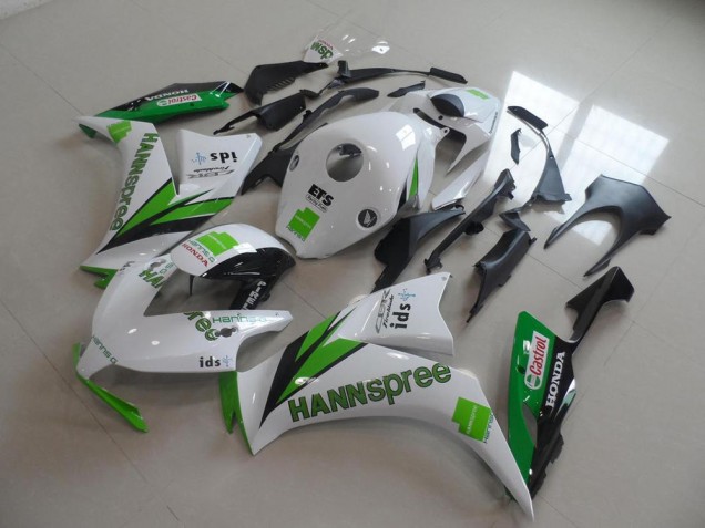 Descuento Carenados Moto Honda CBR1000RR 2012-2016 - Blanco Verde Negro Brillante Hannspree