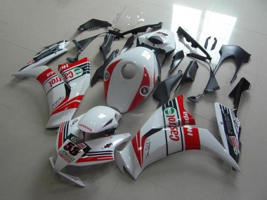 Descuento Carenados Moto Honda CBR1000RR 2012-2016 - Blanco Rojo Verde Castrol