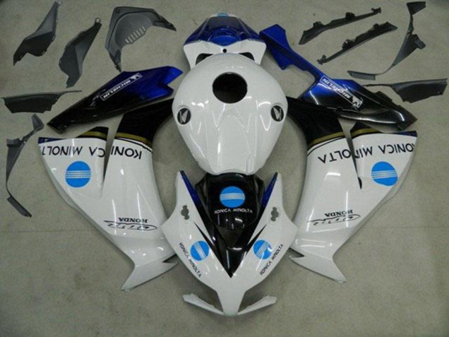 Descuento Carenados Moto Honda CBR1000RR 2012-2016 - Blanco Azul Negro Brillante Konica Minolta