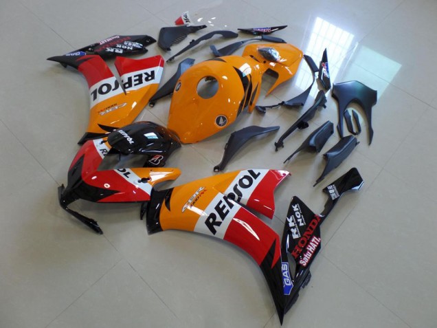 Descuento Carenado Moto Honda CBR1000RR 2012-2016 - Naranja Blanco Rojo Negro Brillante Repsol