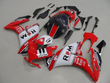 Descuento Carenados Moto Honda CBR1000RR 2012-2016 - Blanco Rojo Negro Brillante Rpm
