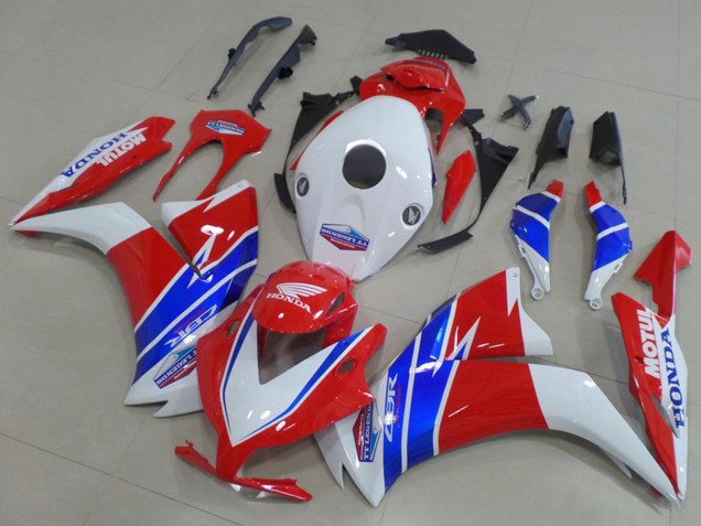 Descuento Carenados Moto Honda CBR1000RR 2012-2016 - Blanco Rojo Azul TT Legends