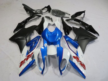 Descuento Carenado Moto BMW S1000RR 2015-2016 - Blanco Azul Negro Mate
