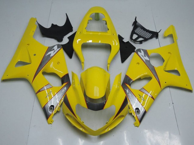 Descuento Carenados Moto Suzuki GSXR 1000 2000-2002 - Amarillo Plata Gris